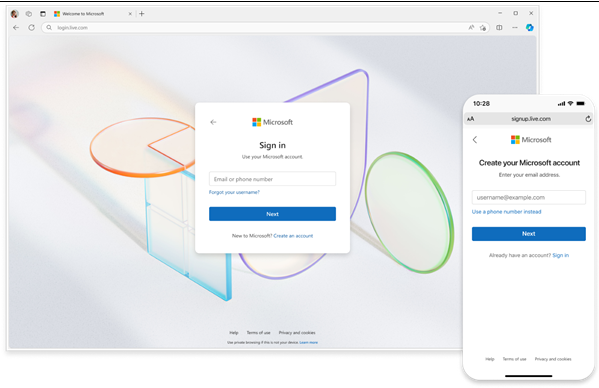 微软账户登录界面迎重大改版：深色模式上线，全新设计语言亮相