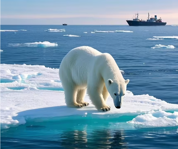 北极海冰冬季覆盖面积创47年新低 科学家警告气候变化加剧