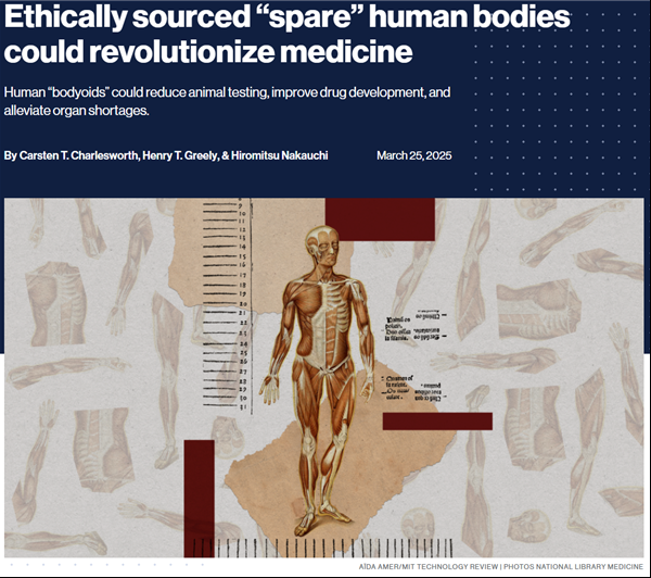 科学家呼吁探索制造无意识"人体自动机" 引发伦理争议