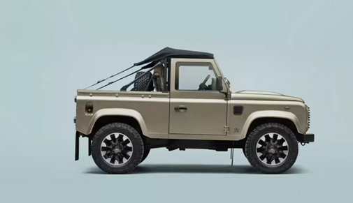 路虎卫士复古定制版震撼登场：双座软顶+货箱，越野迷的终极梦想